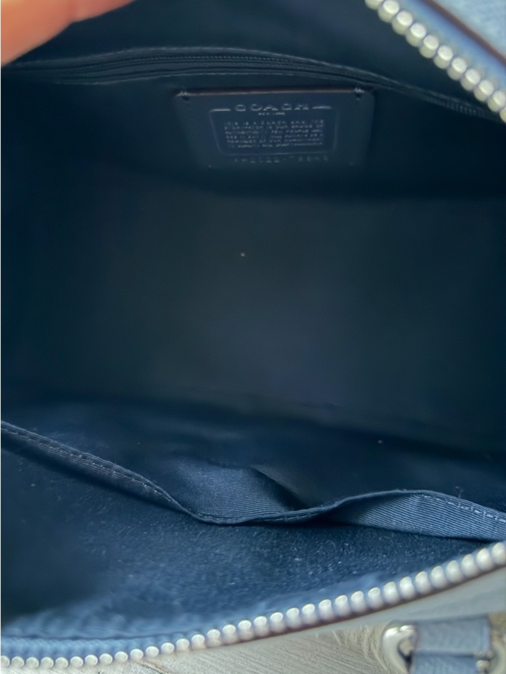 Coach Rowan bag in Light Blue Leather with Pink Chain - Picture 12 of 13
